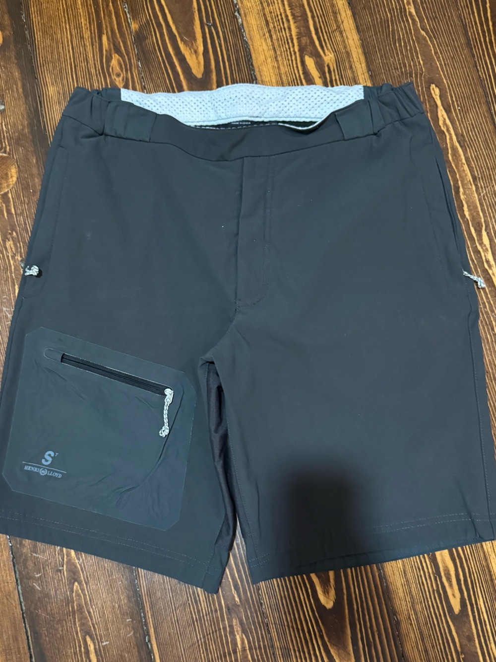 Henri Lloyd Men's Black Performance Sailing Shorts with Zipper Pocket